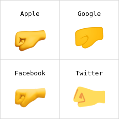Left-facing fist emoji