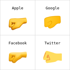 Left-facing fist emoji