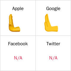 Nach links schiebende Hand Emoji