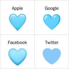 Corazón azul claro Emojis