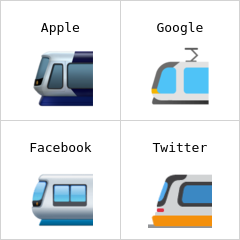 Trem urbano emoji
