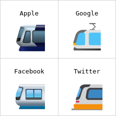 Trem urbano emoji