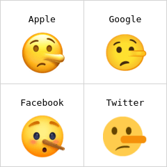 Cara de mentiroso Emojis