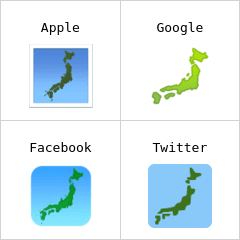 Mapa do Japão emoji