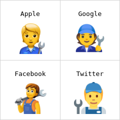Mecânico trabalhando emoji