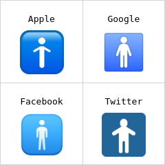 Simbolo del bagno degli uomini Emoji
