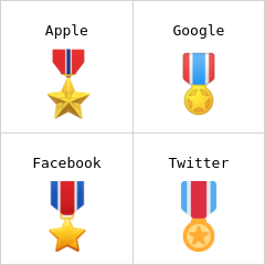 Medalha militar emoji