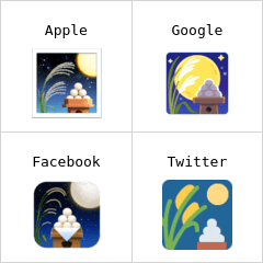 Contemplação da lua emoji