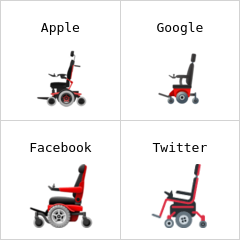 кресло-коляска с мотором эмодзи