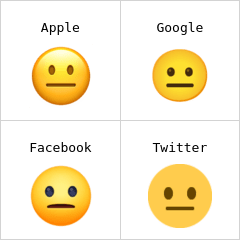 Duygusuz yüz emoji