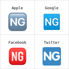 NG düğmesi emoji