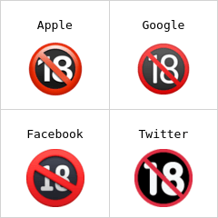 Prohibido menores de 18 Emojis