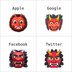 Demonio japonés oni Emojis