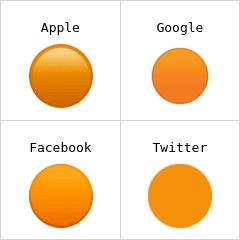 Orange circle emoji