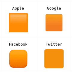 Cuadrado naranja Emojis