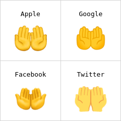 Palms up together emoji