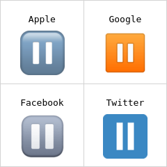 Double vertical bar Emojis