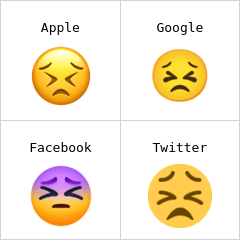 Kararlı yüz emoji