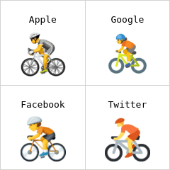 Person biking emoji