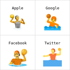 Pessoa jogando polo aquático emoji