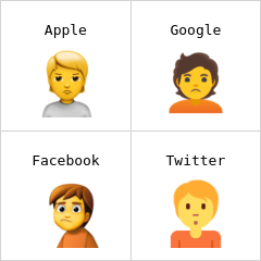 Schmollende Person Emoji