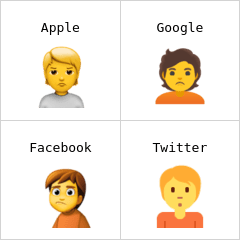 Persona imbronciata Emoji