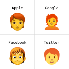 Person, rothaarig Emoji