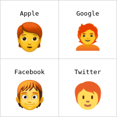 Persona, pelirroja Emojis