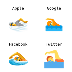 Person swimming emoji