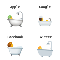 Persona che fa il bagno Emoji