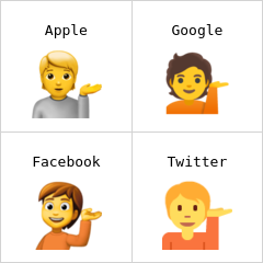 Person tipping hand emoji