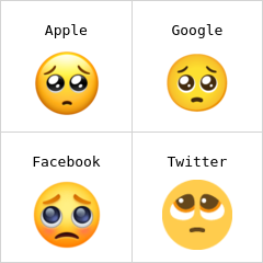 Yalvaran yüz emoji