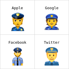 Police officer emoji