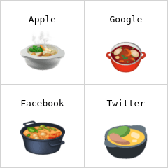 Pot of food emoji