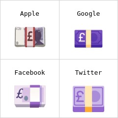 Pound banknote emoji