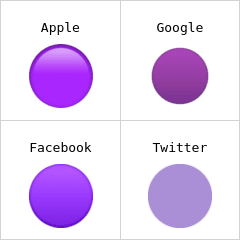 Círculo roxo emoji