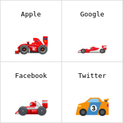 Carro de corrida emoji