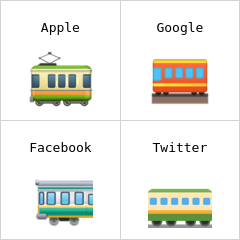 Eisenbahnwagen Emoji