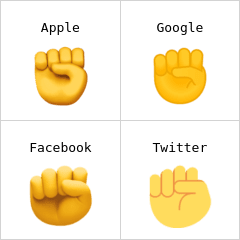 Punho levantado emoji