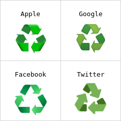 Símbolo de reciclagem emoji