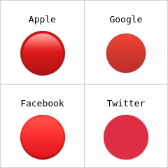 大紅色圓形 表情符號