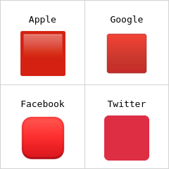 紅色方形 表情符號