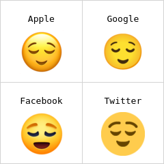 Cara de alivio Emojis