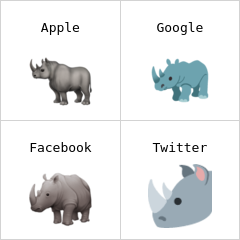 Rhinoceros emoji