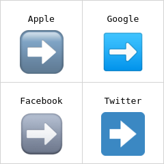 Flecha negra hacia la derecha Emojis