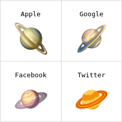 Pianeta con satellite Emoji