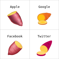 Geröstete Süßkartoffel Emoji