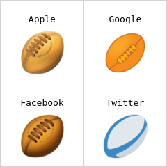 Rugby football emoji