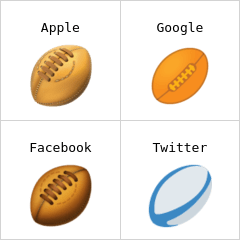 Rugby football emoji