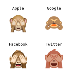 Mono con los ojos tapados Emojis